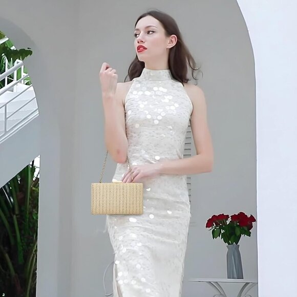 Straw Purse Women Summer 2025 Rattan Raffia Woven Beach Evening Bag - Picture 7 of 8